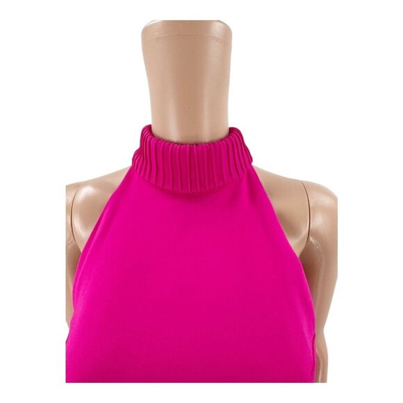 Brandon Maxwell Dress Bow Back Pink Mini US2 - Picture 9 of 11